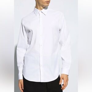 Men’s Theory Classic Fitted Tailored White Button Business Shirt. Size 42